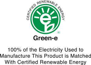 Green-e 100% Certified Renewable Energy