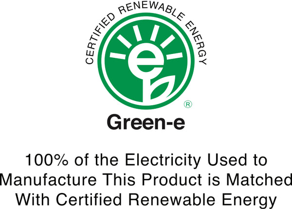 Green-e 100% Certified Renewable Energy